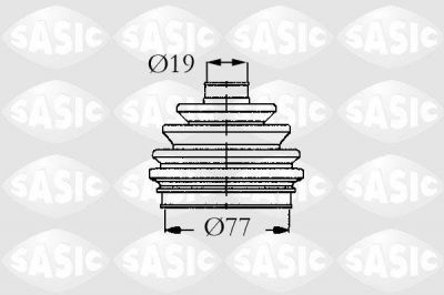 Sasic 9004679 комплект пылника, приводной вал на OPEL KADETT E Combo (38_, 48_)