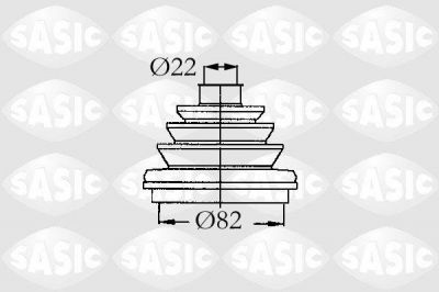 Sasic 9004683 комплект пылника, приводной вал на OPEL KADETT E Combo (38_, 48_)