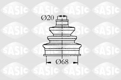 Sasic 9004687 комплект пылника, приводной вал на FIAT UNO (146A/E)