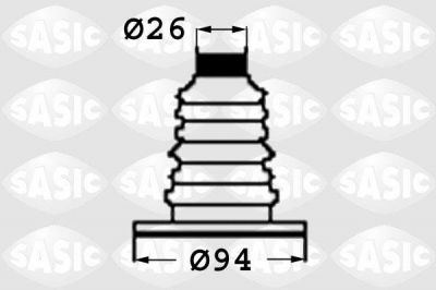 Sasic 9004718 комплект пылника, приводной вал на VW PASSAT (32B)