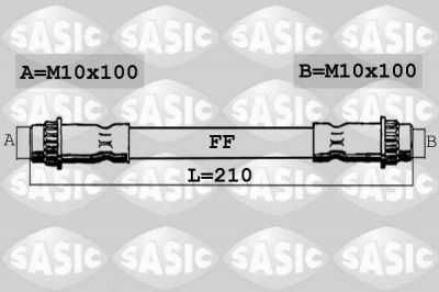 Sasic SBH4162 тормозной шланг на RENAULT MEGANE II седан (LM0/1_)