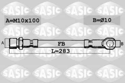 Sasic SBH6308 тормозной шланг на FIAT REGATA (138)