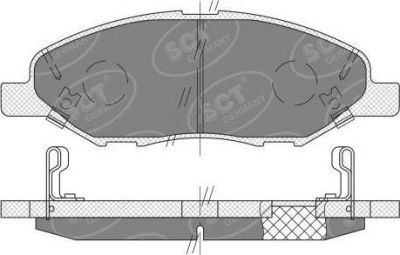 SCT GERMANY SP 661 PR комплект тормозных колодок, дисковый тормоз на NISSAN TIIDA седан (SC11X)