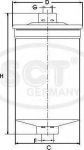 SCT GERMANY ST 315 топливный фильтр на FERRARI F355 BERLINETTA