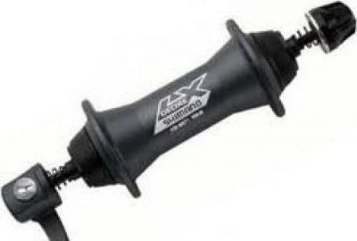 Втулка передняя, SHIMANO AHBM571AS LX(98N) HB-M571 эксцентрик 36 спицширина вилки:100 эксцентрик:133мм, логотип STRONG ось, б/упаковки