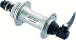 Втулка передняя, SHIMANO AHBM585A HB-M585 DEORE LX 36 спиц цв,серебр, ширина вилки:100мм ось:108мм, для дискового тормоза, эксцентрик:133мм, б/упаковки