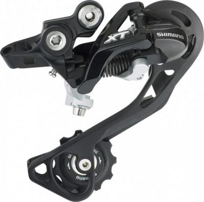 Переключатель задний Shimano XT, M781, SGS, 10 ск., черн.