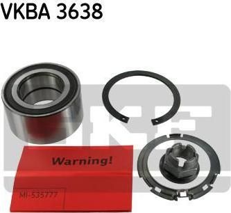 SKF VKBA 3638 комплект подшипника ступицы колеса на RENAULT CLIO III (BR0/1, CR0/1)