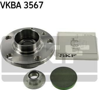 SKF VKBA3567 Ступица с подшипником AUDI A2/VW POLO/SKODA FABIA 02- зад. (R5731)