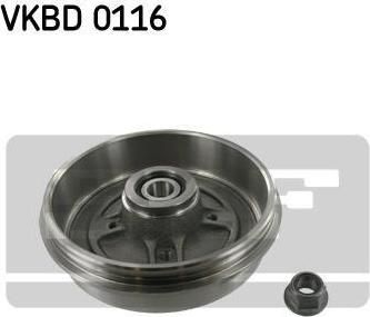 SKF VKBD 0116 тормозной барабан на RENAULT CLIO II (BB0/1/2_, CB0/1/2_)