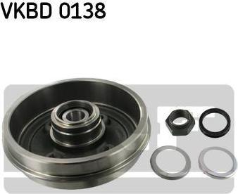SKF VKBD 0138 тормозной барабан на PEUGEOT 205 II (20A/C)