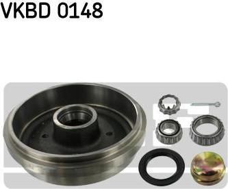 SKF VKBD 0148 тормозной барабан на VW PASSAT Variant (3A5, 35I)