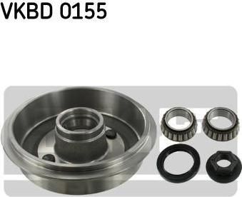 SKF VKBD 0155 тормозной барабан на FORD KA (RB_)