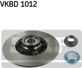 SKF VKBD1012 Тормозной диск с подшипником зад.PEUGEOT 207,307/CITROEN C3,C4,DS3 2006=> (424919)