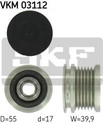 SKF VKM 03112 механизм свободного хода генератора на VW MULTIVAN V (7HM, 7HN, 7HF, 7EF, 7EM, 7EN)