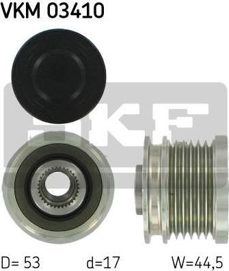 SKF VKM 03410 механизм свободного хода генератора на FORD FOCUS II седан (DA_)