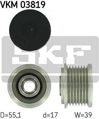 SKF VKM 03819 механизм свободного хода генератора на MERCEDES-BENZ GL-CLASS (X164)