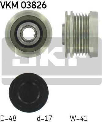 SKF VKM 03826 механизм свободного хода генератора на MERCEDES-BENZ A-CLASS (W168)