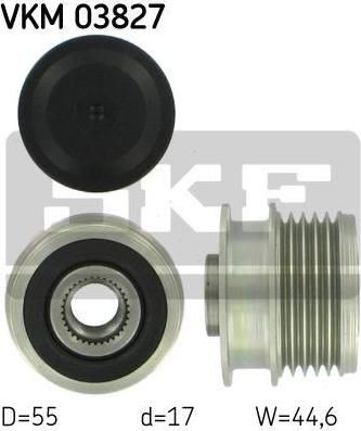 SKF VKM 03827 механизм свободного хода генератора на MERCEDES-BENZ A-CLASS (W168)