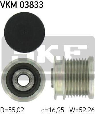 SKF VKM 03833 механизм свободного хода генератора на MERCEDES-BENZ GL-CLASS (X164)