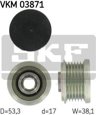 SKF VKM 03871 механизм свободного хода генератора на 1 (E87)