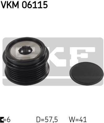 SKF VKM 06115 Механизм свободного хода генератора