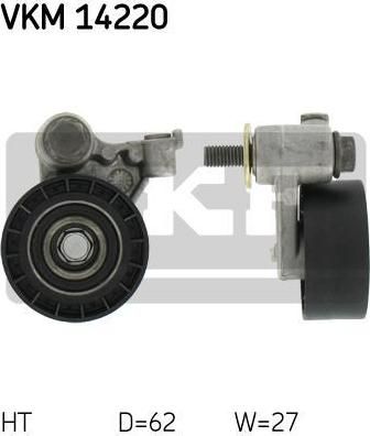 SKF VKM 14220 натяжной ролик, ремень грм на FORD FIESTA IV (JA_, JB_)