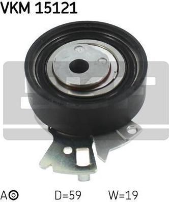 SKF VKM 15121 Ролик нятяжителя ремня ГРМ OPEL VecA/B/AstF/NEXIA 1.4-1.6 (90499401)