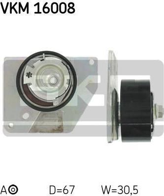 SKF VKM 16008 натяжной ролик, ремень грм на SUZUKI GRAND VITARA II (JT)