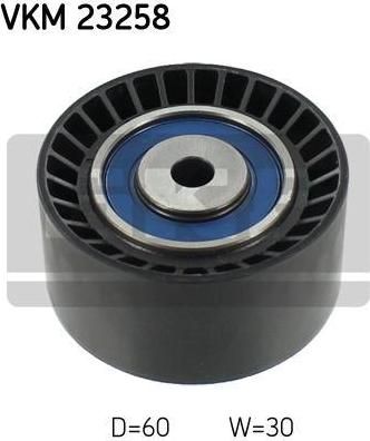 SKF VKM 23258 паразитный / ведущий ролик, зубчатый ремень на PEUGEOT 207 (WA_, WC_)