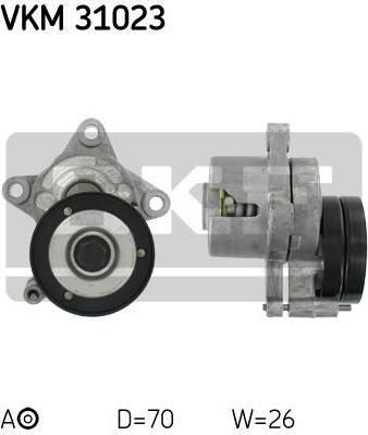 SKF VKM 31023 натяжной ролик, поликлиновой ремень на SEAT IBIZA II (6K1)