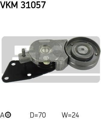 SKF VKM 31057 Ролик натяжной, поликлиновой ремень