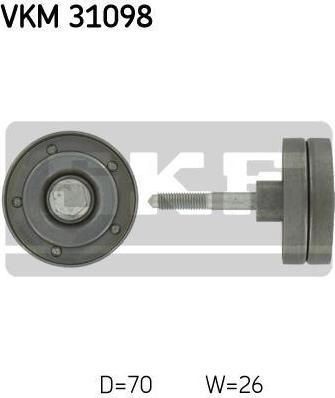 SKF VKM 31098 Ролик ремня приводного VAG 1.4 TSI 05- МКПП