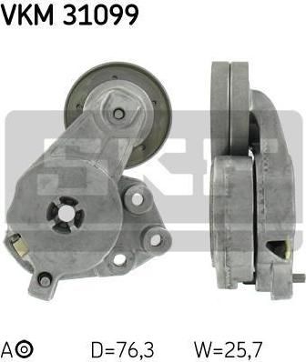 SKF VKM 31099 натяжной ролик, поликлиновой ремень на AUDI A1 (8X1, 8XK, 8XF)