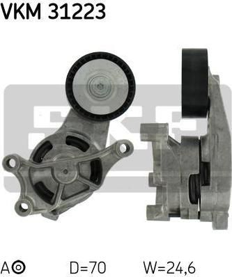 SKF VKM 31223 натяжной ролик, поликлиновой ремень на SEAT TOLEDO III (5P2)