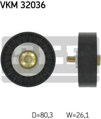 SKF VKM 32036 Ролик ведущий натяжной, поликлиновой ремень