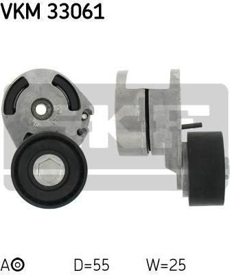 SKF VKM 33061 натяжной ролик, поликлиновой ремень на PEUGEOT 407 SW (6E_)