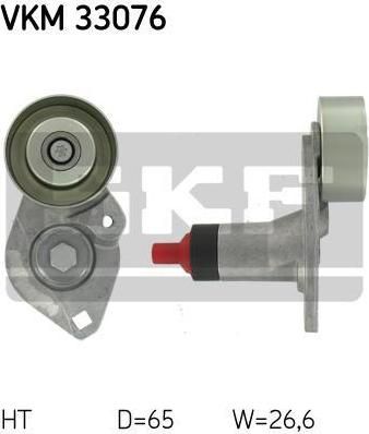 SKF VKM 33076 натяжной ролик, поликлиновой ремень на PEUGEOT 607 (9D, 9U)