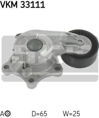 SKF VKM 33111 натяжной ролик, поликлиновой ремень на PEUGEOT 208