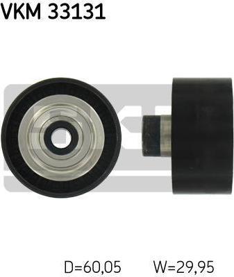SKF VKM 33131 паразитный / ведущий ролик, поликлиновой ремень на PEUGEOT PARTNER фургон (5)