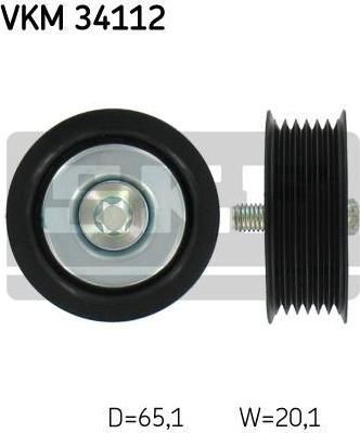 SKF VKM 34112 паразитный / ведущий ролик, поликлиновой ремень на FORD FOCUS II седан (DA_)
