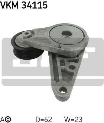 SKF VKM 34115 Ролик натяжной, поликлиновой ремень