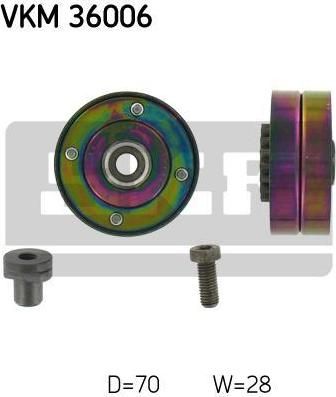 SKF VKM 36006 паразитный / ведущий ролик, поликлиновой ремень на RENAULT MEGANE I (BA0/1_)