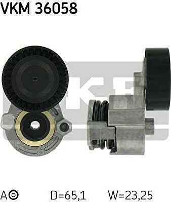 SKF VKM 36058 натяжной ролик, поликлиновой ремень на RENAULT MEGANE II седан (LM0/1_)