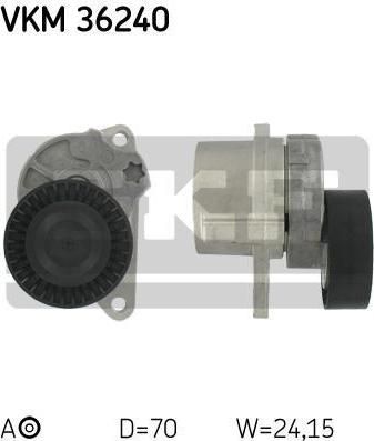 SKF VKM 36240 натяжной ролик, поликлиновой ремень на VOLVO S80 I (TS, XY)