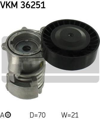 SKF VKM 36251 натяжной ролик, поликлиновой ремень на VOLVO V50 (MW)