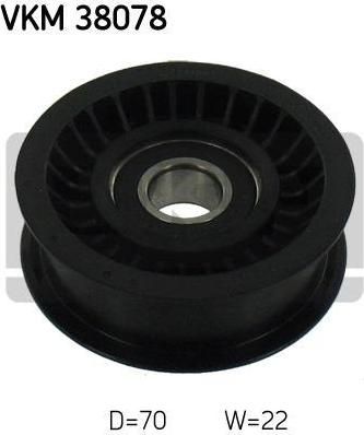 SKF VKM 38078 паразитный / ведущий ролик, поликлиновой ремень на MERCEDES-BENZ E-CLASS (W211)