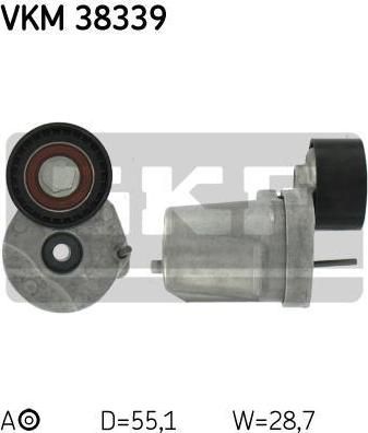 SKF VKM 38339 натяжной ролик, поликлиновой ремень на X1 (E84)