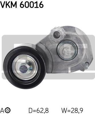 SKF VKM 60016 натяжной ролик, поликлиновой ремень на CHEVROLET TRACKER