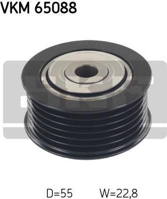 SKF VKM 65088 паразитный / ведущий ролик, поликлиновой ремень на MITSUBISHI ASX (GA_W_)
